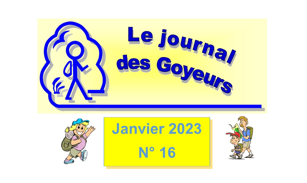 Journal des Goyeurs Janvier 2023 N° 16