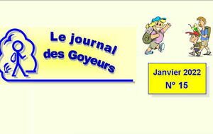 Journal des Goyeurs N° 15 Janvier 2022