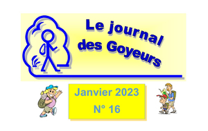 Journal des Goyeurs Janvier 2023 N° 16