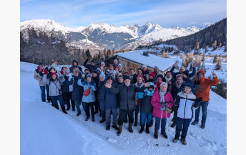 57 Goyeurs ont participé au séjour raquettes à Montalbert, du 17 au 24 janvier